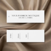 Modern minimalistisch bedrijfskledinglabel Hang La Mini Visitekaartjes