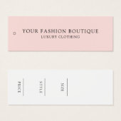 Modern minimalistisch bedrijfskledinglabel Hang La Mini Visitekaartjes (Voorkant /achterkant)