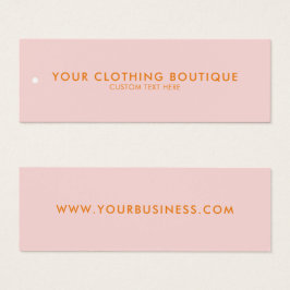 Modern minimalistisch bedrijfslabel Kleding ophang Mini Visitekaartjes