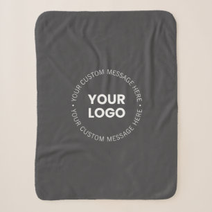 Modern Minimalistisch Bedrijfslogo/elke afbeelding Sherpa Deken