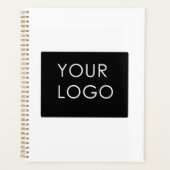 Modern minimalistisch bedrijfswit Logo Planner (Voorkant)