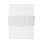 Modern minimalistisch | Belly Band Belige uitnodig Uitnodigingen Wikkel (Achterkant Voorbeeld)