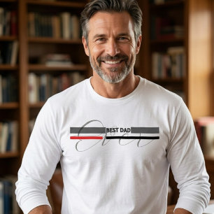 Modern Minimalistisch Beste Papa Ooit Tri-Blend Shirt