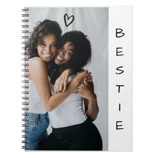 Modern minimalistisch BFF Bestie Notitieboek (Voorkant)