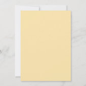 Modern minimalistisch blauw en gouddiner kaart (Achterkant)