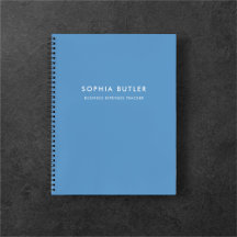 Modern minimalistisch blauw Notitieboek