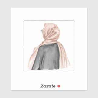 Modern Minimalistisch Blauw & Wit Zakelijk Bedrijf Sticker