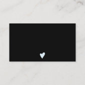 Modern minimalistisch blauwgroen blauw dank u visitekaartje (Achterkant)