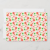 Modern minimalistisch bloempatroon crème bedankkaart (Voorkant)