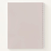 Modern minimalistisch Blush beige Notitieboek (Achterkant)