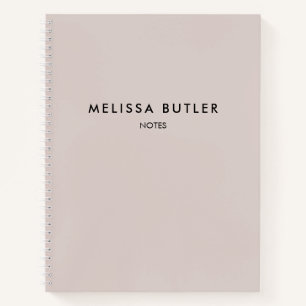 Modern minimalistisch Blush beige Notitieboek