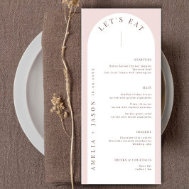 Modern minimalistisch Bohemian Arch Menu