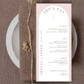 Modern minimalistisch Bohemian Arch Menu