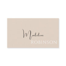 Modern Minimalistisch Boho Beige Script