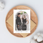 Modern minimalistisch boogvormig Afbeelding Save t The Date