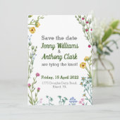 Modern Minimalistisch Botanisch Bloemmotief Kaart (Staand voorkant)