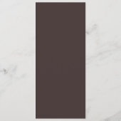 Modern Minimalistisch Bruiloft Hoog Template Menu (Achterkant)
