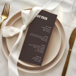 Modern Minimalistisch Bruiloft Hoog Template Menu
