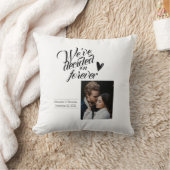 Modern minimalistisch bruiloft kussen (Deken)