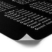 Modern minimalistisch bruiloft poster (Hoek)