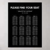 Modern minimalistisch bruiloft poster (Voorkant)