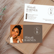 Modern minimalistisch bruin en wit vet