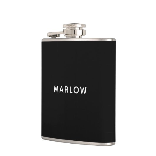 Modern minimalistisch cadeau voor mannen - maatkol heupfles (Links)