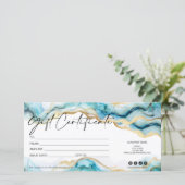 modern minimalistisch cadeaukaartencertificaat toe (Staand voorkant)