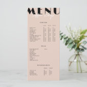 Modern Minimalistisch Cafemenu Menu (Staand voorkant)