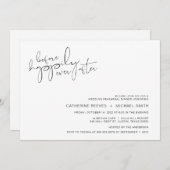 Modern minimalistisch Casual script repetitiediner Kaart (Voorkant / Achterkant)