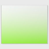 Modern minimalistisch Chartreuse tot White Ombre Cadeaupapier (Vlak)