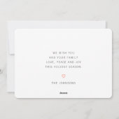 Modern minimalistisch Chic Ugly Gebreet Sweater Feestdagenkaart (Achterkant)