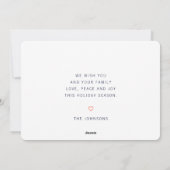 Modern minimalistisch Chic Ugly Gebreet Sweater Feestdagenkaart (Achterkant)