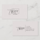 modern minimalistisch chic visitekaartje (Voorkant / Achterkant)