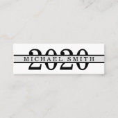 Modern Minimalistisch Classic Insert Kaart Afstude Mini Visitekaartje (Voorkant)