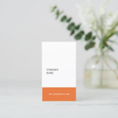 Modern minimalistisch consultant Visitekaartje - O (Staand voorkant)