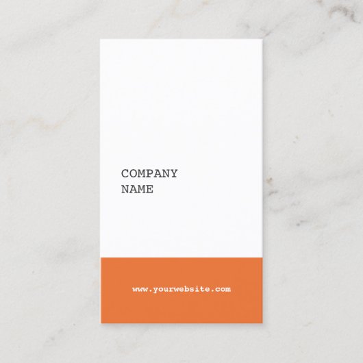 Modern minimalistisch consultant Visitekaartje - O (Voorkant)