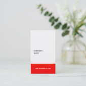 Modern minimalistisch consultant Visitekaartje - R (Staand voorkant)