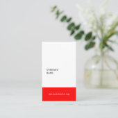 Modern minimalistisch consultant Visitekaartje - R (Staand voorkant)