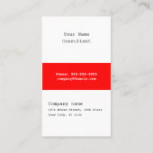 Modern minimalistisch consultant Visitekaartje - R (Achterkant)