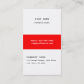 Modern minimalistisch consultant Visitekaartje - R (Achterkant)