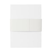 Modern minimalistisch Cream Gold Uitnodigingen Wikkel (Achterkant Voorbeeld)