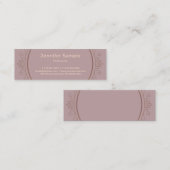 Modern minimalistisch creatief design trendy Sjabl Mini Visitekaartje (Voorkant / Achterkant)