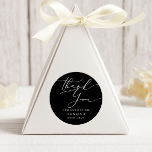 Modern minimalistisch Dank u Vrijgezellenfeest Ronde Sticker