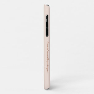 Modern minimalistisch deegroze en koper Case-Mate iPhone case
