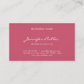 Modern minimalistisch design Aantrekkelijke rode S Visitekaartje (Achterkant)