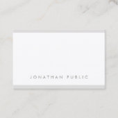 Modern minimalistisch design Eenvoudig elegant lux Visitekaartje (Voorkant)