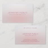 Modern minimalistisch design Eenvoudige elegante S Visitekaartje (Voorkant / Achterkant)