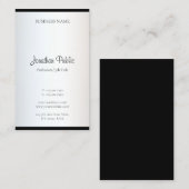 Modern minimalistisch design Elegant eenvoudig tre Visitekaartje (Voorkant / Achterkant)