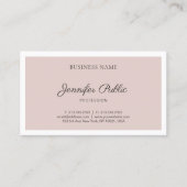 Modern minimalistisch design elegant Plain Trendy Visitekaartje (Voorkant)
